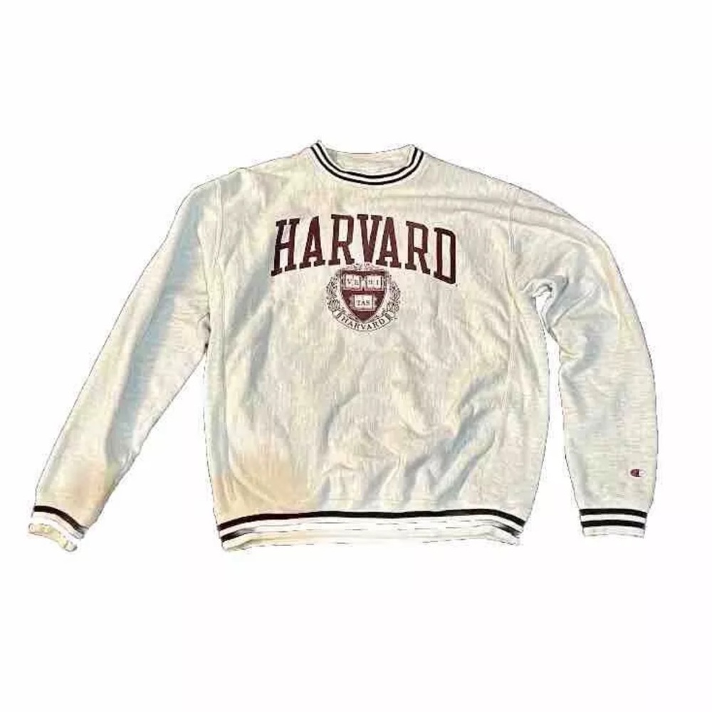 Vintage 90s Champion Reverse Weave Harvard University Sweatshirt L